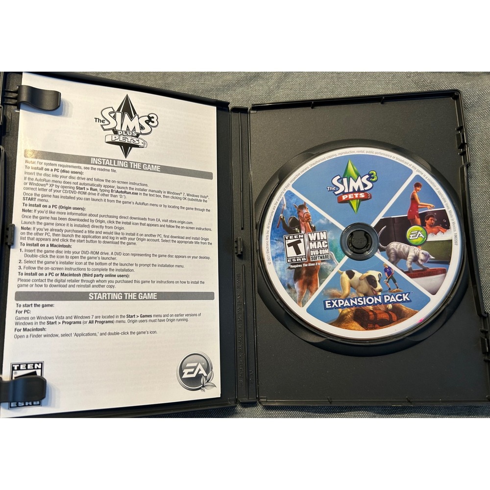 Sims‎ Pets Petz computer video game lot